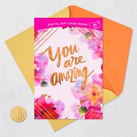 You Are Amazing Watercolor Flowers Gift Card Greeting Birthday Card for only USD 4.99 | Hallmark