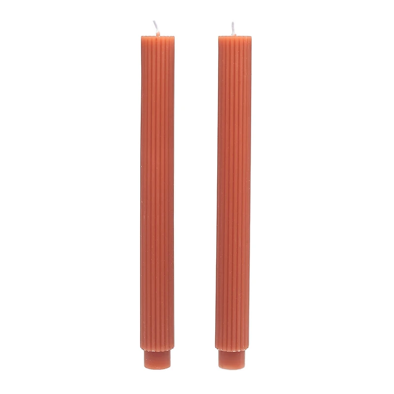 Orange Ridged Taper Candles, Set of 2 for only USD 9.99 | Hallmark
