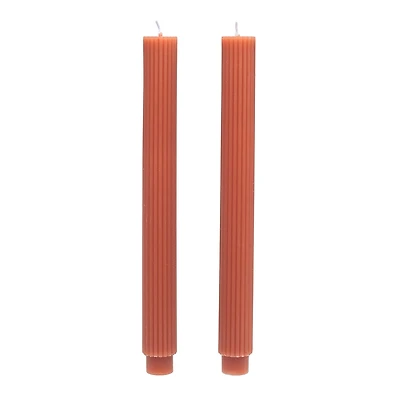 Orange Ridged Taper Candles, Set of 2 for only USD 9.99 | Hallmark