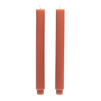 Orange Ridged Taper Candles, Set of 2 for only USD 9.99 | Hallmark
