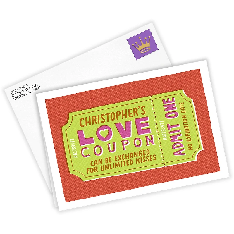 Love Coupon Ticket Custom Love Card for only USD 4.99 | Hallmark