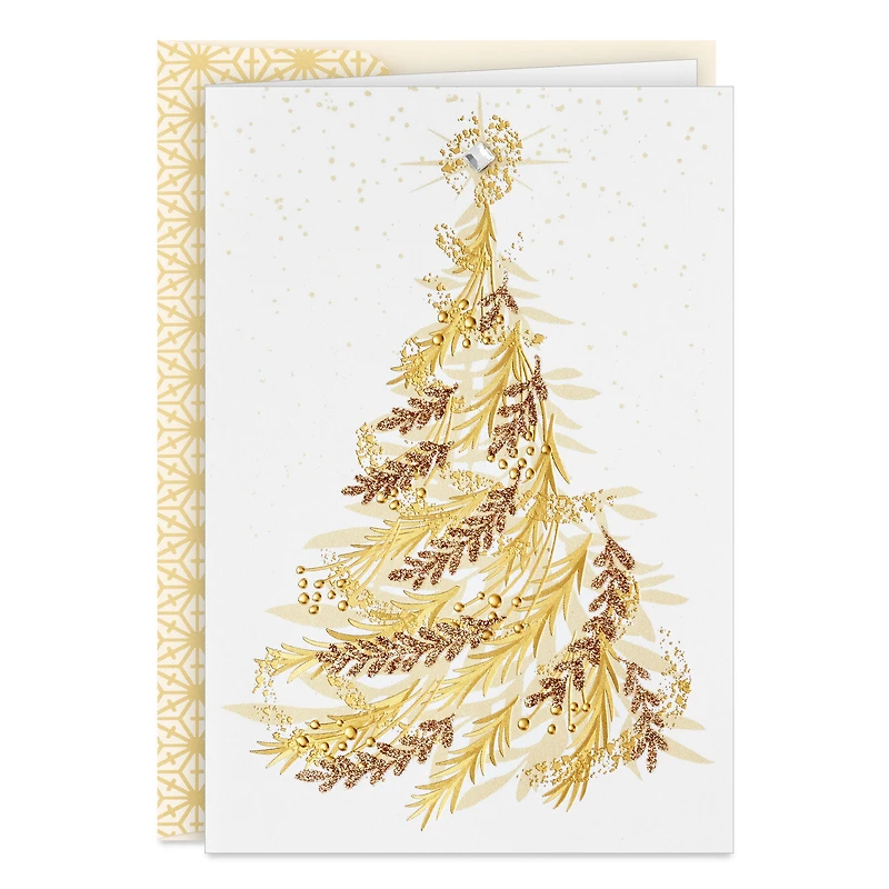 Opulent Gold Tree Boxed Christmas Cards, Pack of 12 for only USD 20.49 | Hallmark