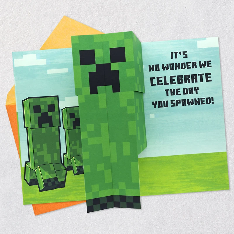 Minecraft You're Such a Cool Kid Pop-Up Birthday Card for only USD 5.99 | Hallmark