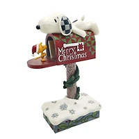 Jim Shore Peanuts Snoopy and Woodstock at Mailbox Figurine, 7.2" for only USD 64.99 | Hallmark