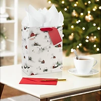 9.6" Snowy Country Scenes Medium Holiday Gift Bag for only USD 3.49 | Hallmark
