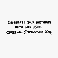 Classy Nose Picker Funny Birthday Card for Him for only USD 3.99 | Hallmark
