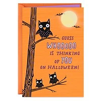 Guess Whooooo Is Thinking of You Halloween Card for only USD 0.99 | Hallmark