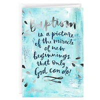 New Beginnings Religious Baptism Card for only USD 3.99 | Hallmark