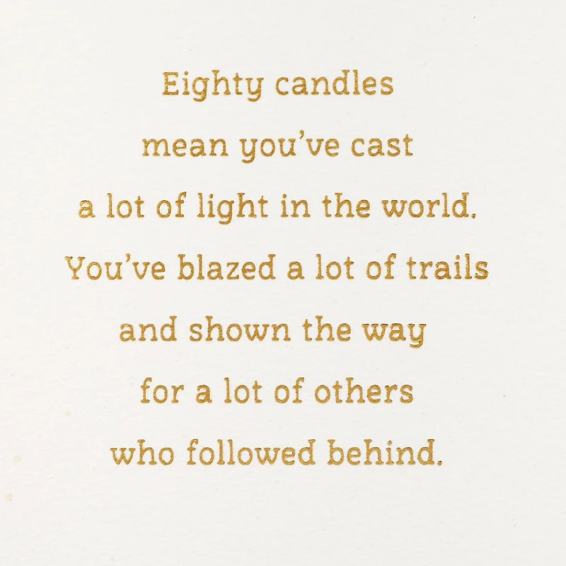 Keep On Shining 80th Birthday Card for only USD 4.99 | Hallmark