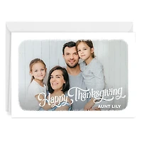 White Frame Horizontal Custom Thanksgiving Card for only USD 4.99 | Hallmark