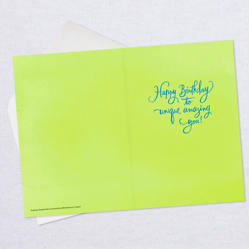 UNICEF One-of-a-Kind Wonderful Peacock Feather Birthday Card for only USD 3.59 | Hallmark