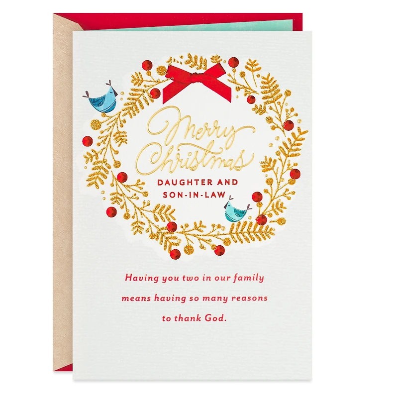 So Thankful Religious Christmas Card for Daughter and Son-in-Law for only USD 5.59 | Hallmark
