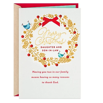 So Thankful Religious Christmas Card for Daughter and Son-in-Law for only USD 5.59 | Hallmark