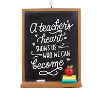 A Teacher's Heart Blackboard Hallmark Ornament for only USD 14.99 | Hallmark