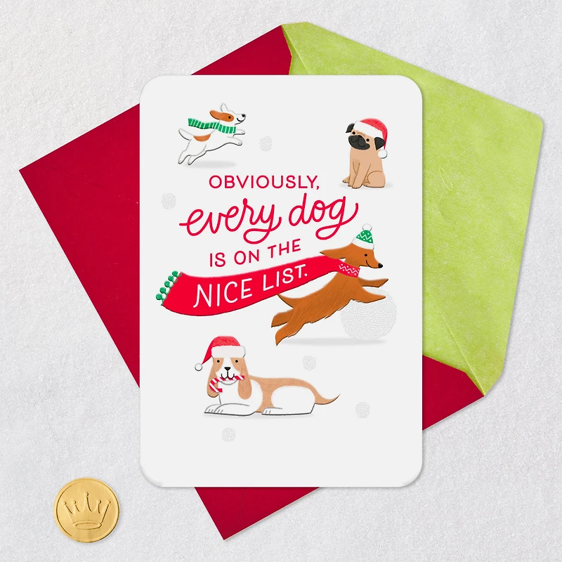 You and Every Dog Made the Nice List Christmas Card for only USD 2.99 | Hallmark