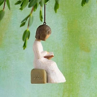 Willow Tree Figurine With Book 2026 Year-Dated Ornament for only USD 26.00 | Hallmark