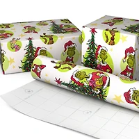 Dr. Seuss's How the Grinch Stole Christmas!™ Grinch Vignettes on White Wrapping Paper Roll, 25 sq. ft. for only USD 4.99 | Hallmark