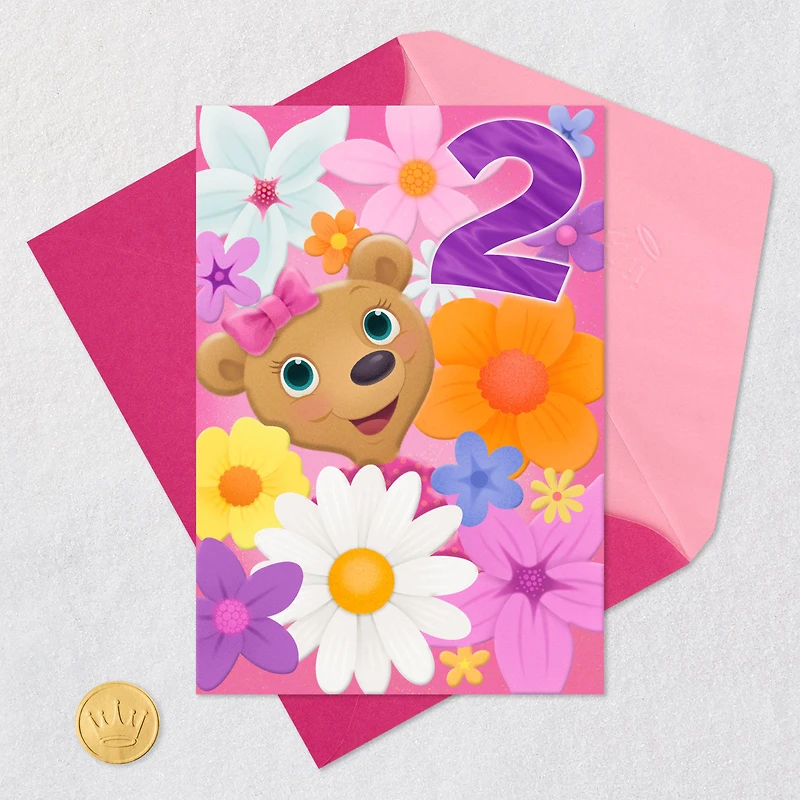 Laughing, Exploring, Dreaming 2nd Birthday Card for Girls for only USD 3.99 | Hallmark
