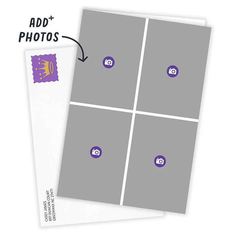 Create Your Own 4-Photo Collage Custom Card for only USD 4.99 | Hallmark