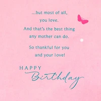 Thankful for You Butterfly Birthday Card for Mom for only USD 6.59 | Hallmark
