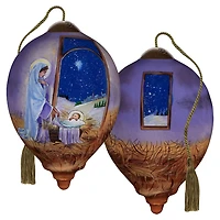 Ne'Qwa Art O Night Divine Mary and Baby Jesus Glass Christmas Ornament for only USD 35.00 | Hallmark