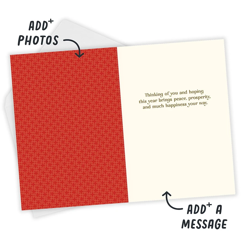 Good Fortune Floral Custom Lunar New Year Card for only USD 4.99 | Hallmark