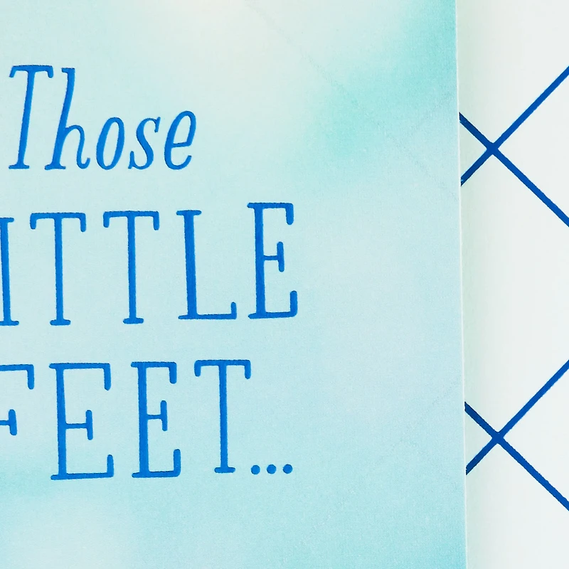 Tiny Blue Sneakers New Baby Boy Card for only USD 3.99 | Hallmark