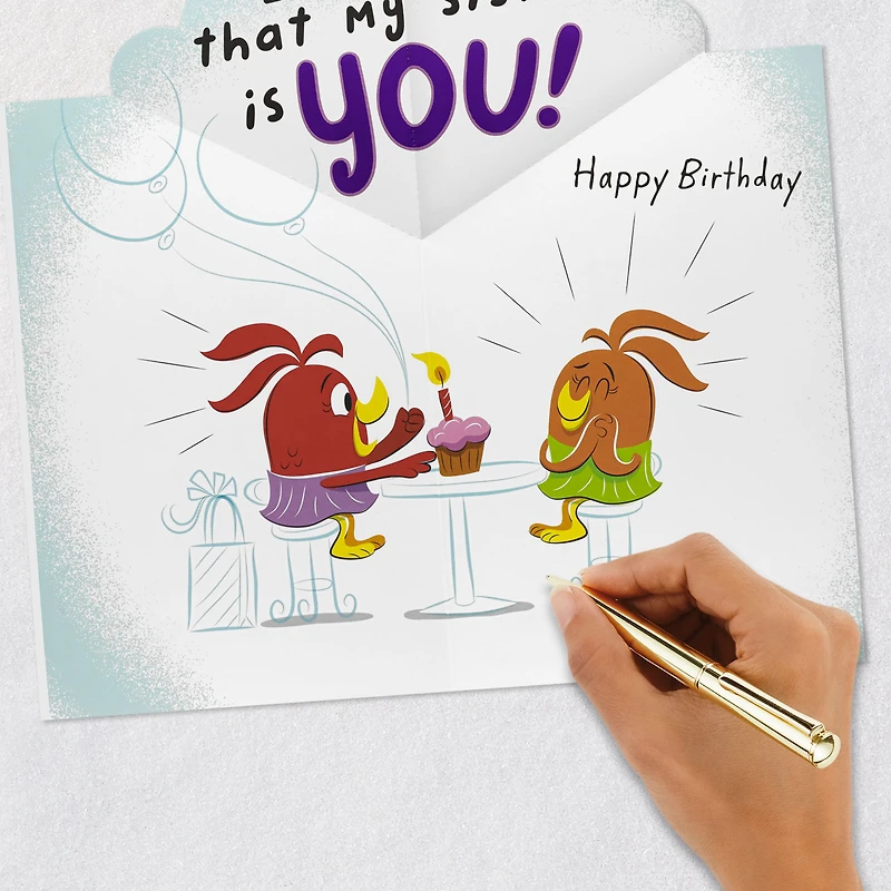 Things We Share Funny Pop-Up Birthday Card for Sister for only USD 6.99 | Hallmark