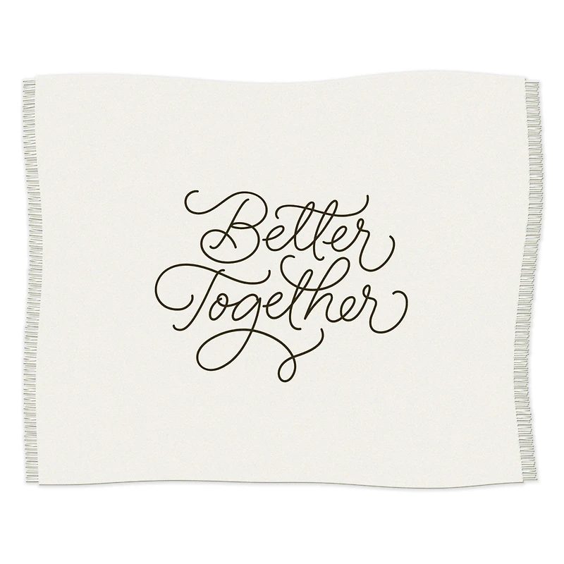 Better Together Embroidered Throw Blanket, 80x60 for only USD 49.99 | Hallmark