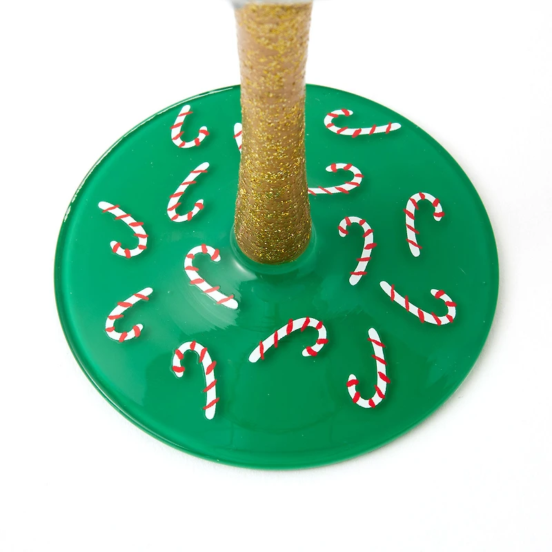 Lolita Chuggin' Along With Santa Handpainted Wine Glass, 15 oz. for only USD 32.99 | Hallmark