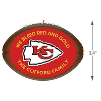 NFL Kansas City Chiefs Football Personalized Ornament, Custom Text for only USD 30.99 | Hallmark