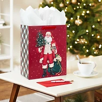13" Santa With Tree and Presents Large Christmas Gift Bag for only USD 4.99 | Hallmark