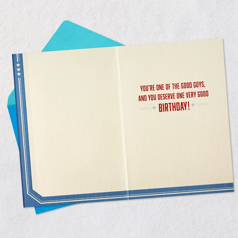 Marvel Captain America You're One of the Good Guys Birthday Card for Family Member for only USD 5.59 | Hallmark