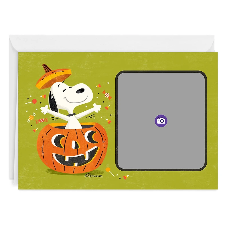 Peanuts® Snoopy Pumpkin Custom Halloween Card for only USD 4.99 | Hallmark