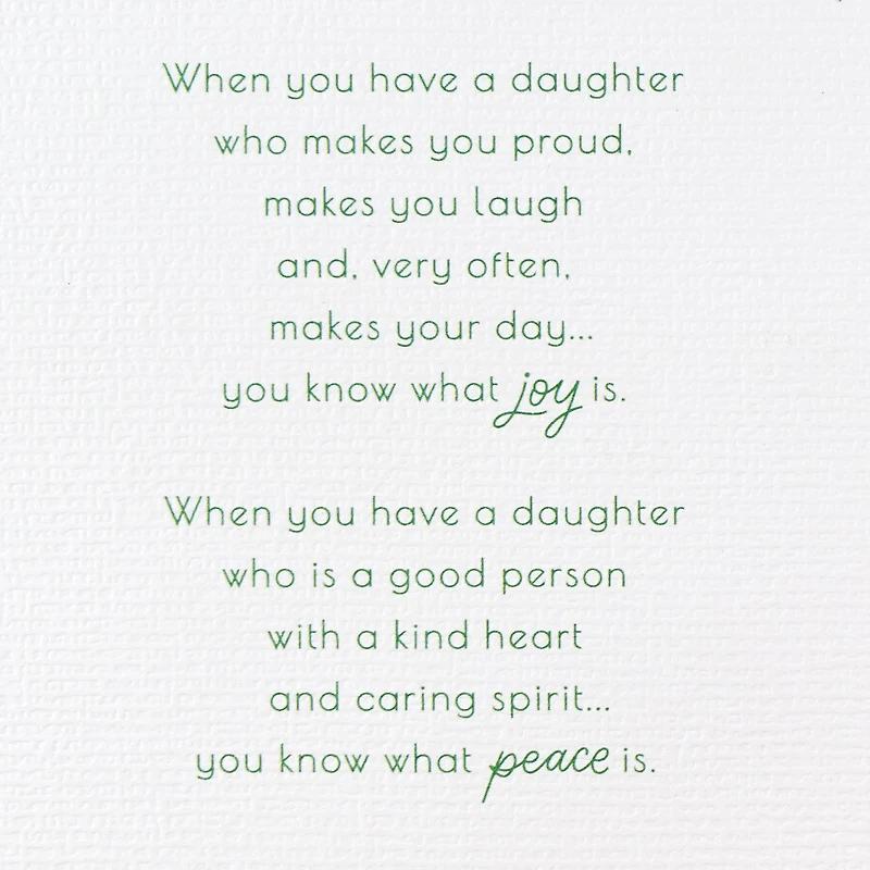 You Bring So Much Love to Life Christmas Card for Daughter for only USD 6.59 | Hallmark
