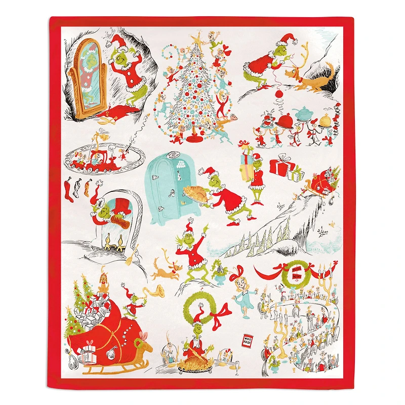 Dr. Seuss's How the Grinch Stole Christmas!™ Storybook Scenes Throw Blanket, 50x60 for only USD 39.99 | Hallmark