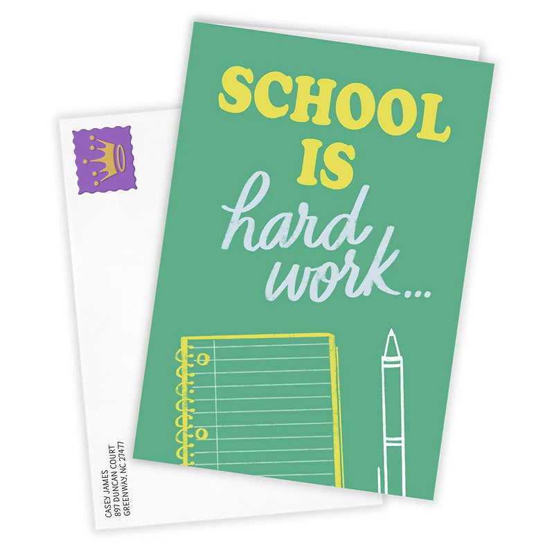 School Is Hard Work Custom Encouragement Card for only USD 4.99 | Hallmark