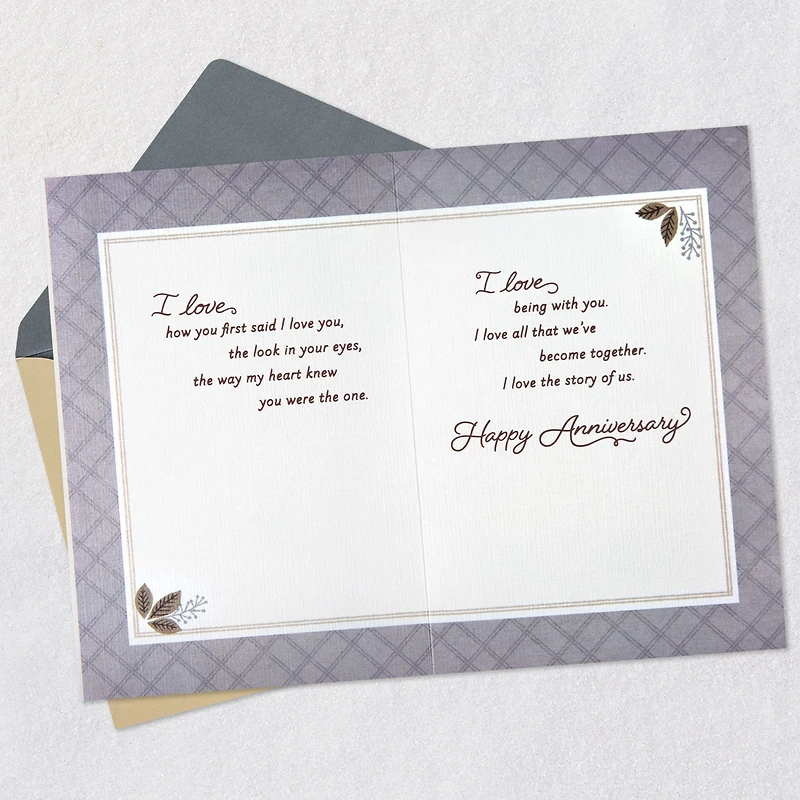 I Love Our Story Anniversary Card for only USD 6.59 | Hallmark