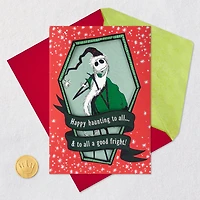 Disney Tim Burton's The Nightmare Before Christmas Jack Skellington Happy Haunting Christmas Card for only USD 6.59 | Hallmark
