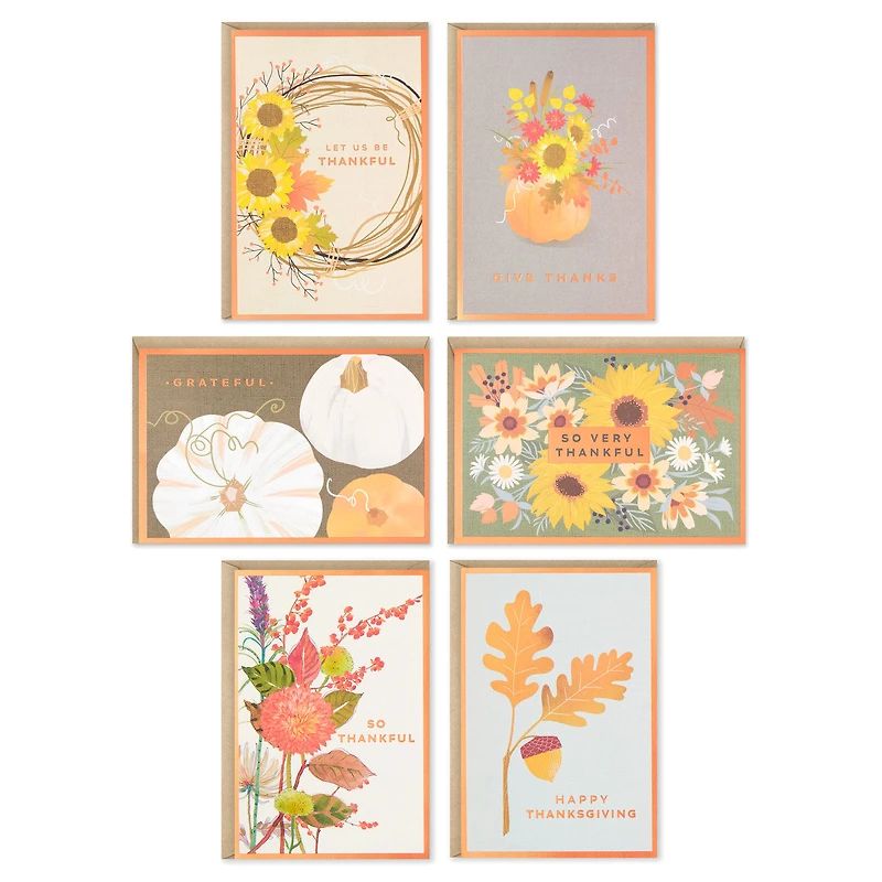 Autumn Botanicals Assorted Thanksgiving Cards, Pack of 36 for only USD 18.99 | Hallmark