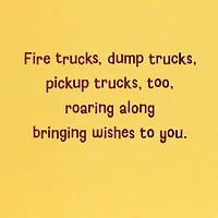 Cake and Construction Worker Animals in Trucks 4th Birthday Card for only USD 5.59 | Hallmark
