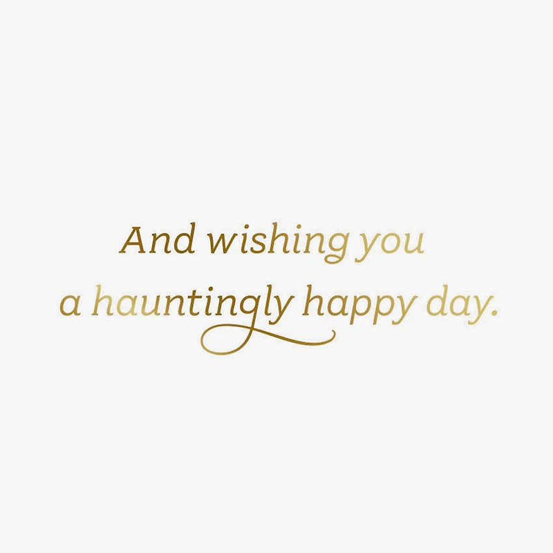 Hauntingly Happy Wishes Halloween Card for only USD 2.99 | Hallmark