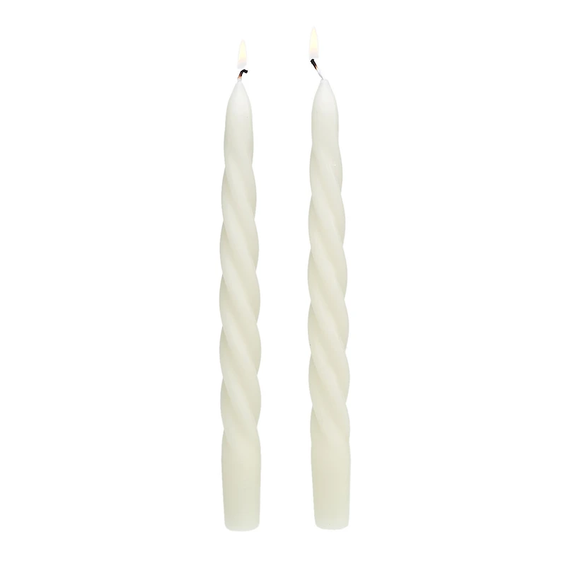 White Spiral Taper Candles, Set of 2 for only USD 9.99 | Hallmark