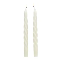 White Spiral Taper Candles, Set of 2 for only USD 9.99 | Hallmark