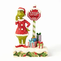 Jim Shore Grinch by Light-Up Stop Sign Figurine, 9.3" for only USD 94.99 | Hallmark