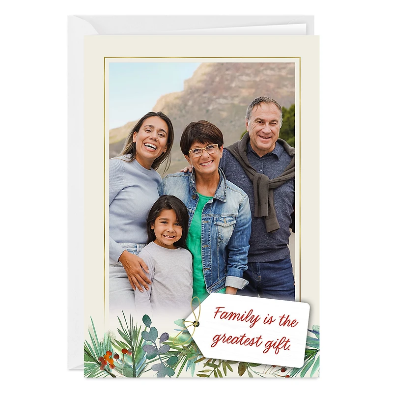 Family Is the Greatest Gift Custom Christmas Card for only USD 4.99 | Hallmark