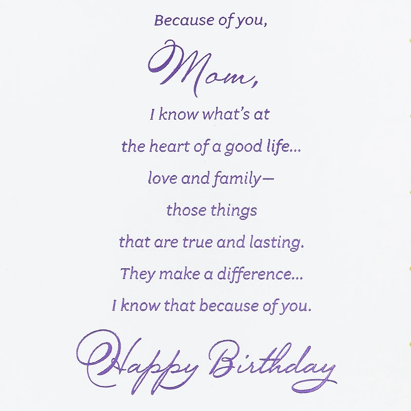 Because of You Birthday Card for Mom for only USD 7.99 | Hallmark