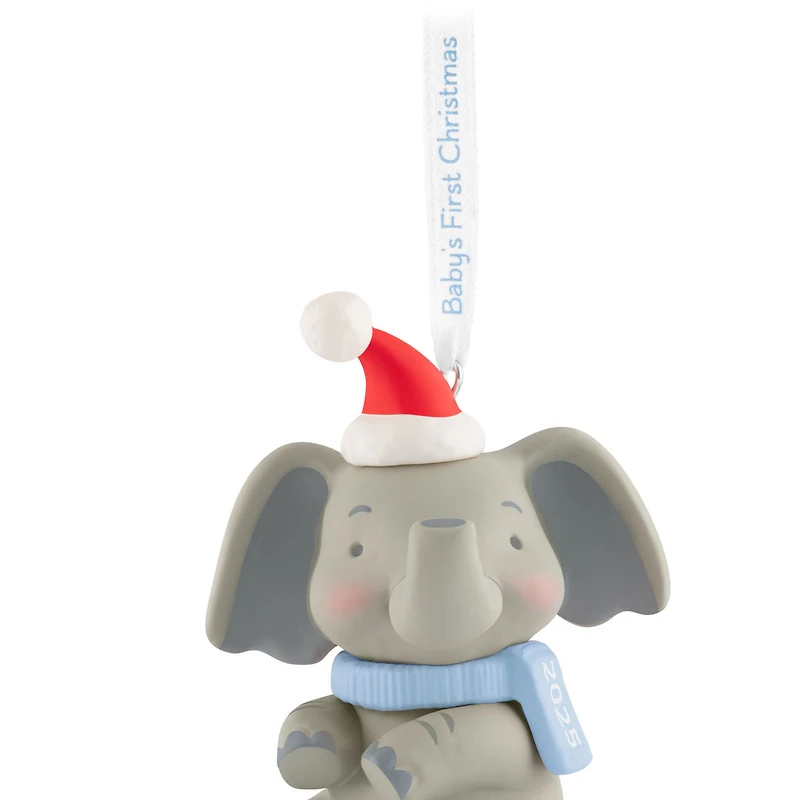 Baby Boy's First Christmas Elephant 2025 Ornament for only USD 23.99 | Hallmark