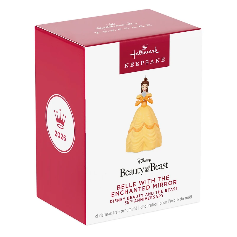 Disney Beauty and the Beast 35th Anniversary Belle With the Enchanted Mirror Ornament for only USD 23.99 | Hallmark