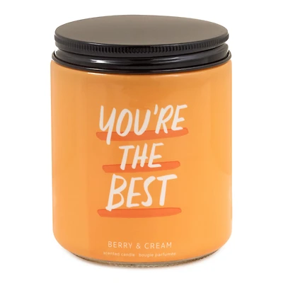 You're the Best Berry and Cream Scented Jar Candle, 7 oz. for only USD 14.99 | Hallmark